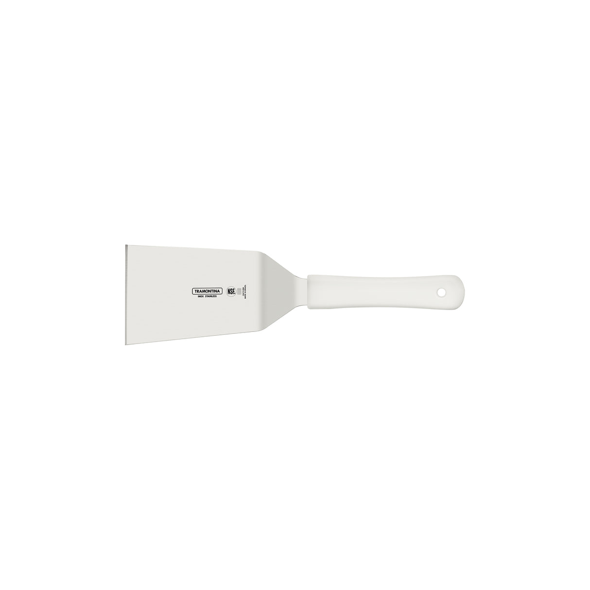 Espátula Profesional Profissional Master Blanco y Acero 8.8x10.8cm Para Cocinar - UTENSILIOS PARA COCINAR | Bylmo