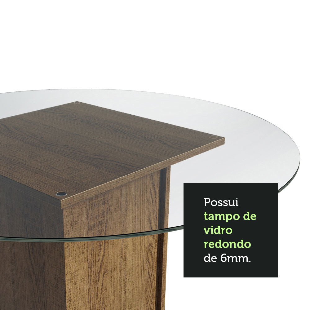 Combo Comedor y Sillas Débora Marron y Negro 90x76cm Cuadrado de Cuatro Puestos con Cuatro Sillas - COMEDORES | Bylmo