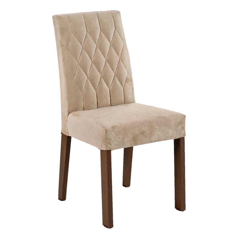 Combo Comedor y Sillas Geórgia Marron y Negro 160x80cm Cuadrado de Seis Puestos con Seis Sillas - COMEDORES | Bylmo
