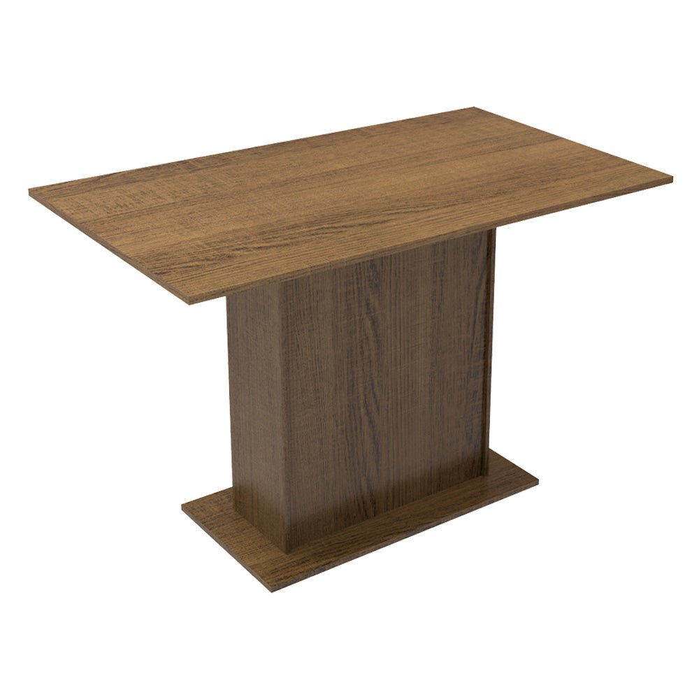 Combo Comedor y Sillas Manu Marron Oxford 104x78cm Cuadrado de Dos Puestos con Dos Sillas - COMEDORES | Bylmo