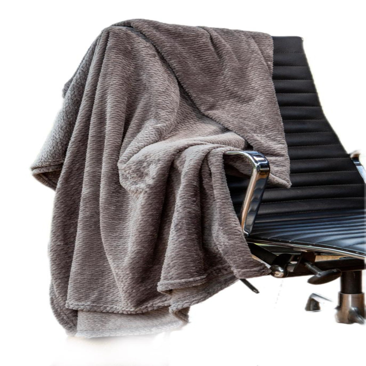 Cobija Térmica Flannel Velvet Gris 200x230cm Fondo Entero Ultrasuave - COBIJAS Y MANTAS | Bylmo