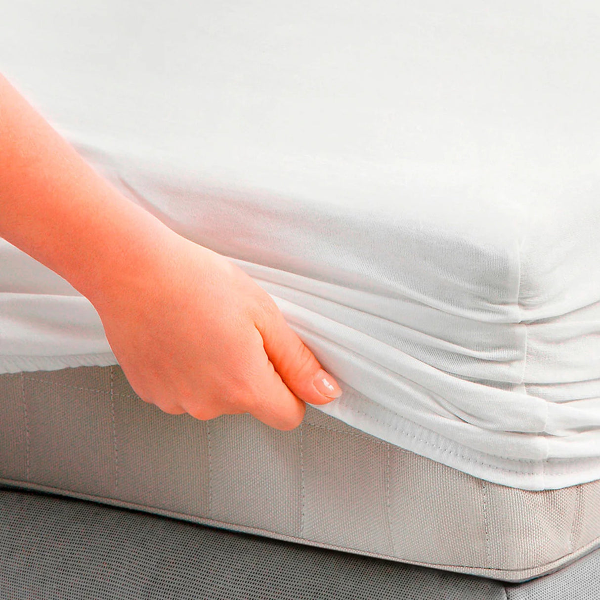 Protector de Colchón Impermeable Punto Blanco Para Cama Doble 140 X 190 Cm - PROTECTORES DE COLCHON | Bylmo
