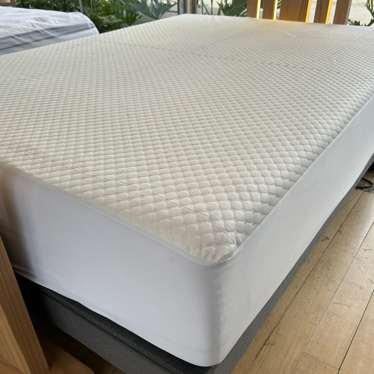 Protector de Colchón Impermeable Bambu Blanco Para Cama Queen 160 X 190 Cm - PROTECTORES DE COLCHON | Bylmo