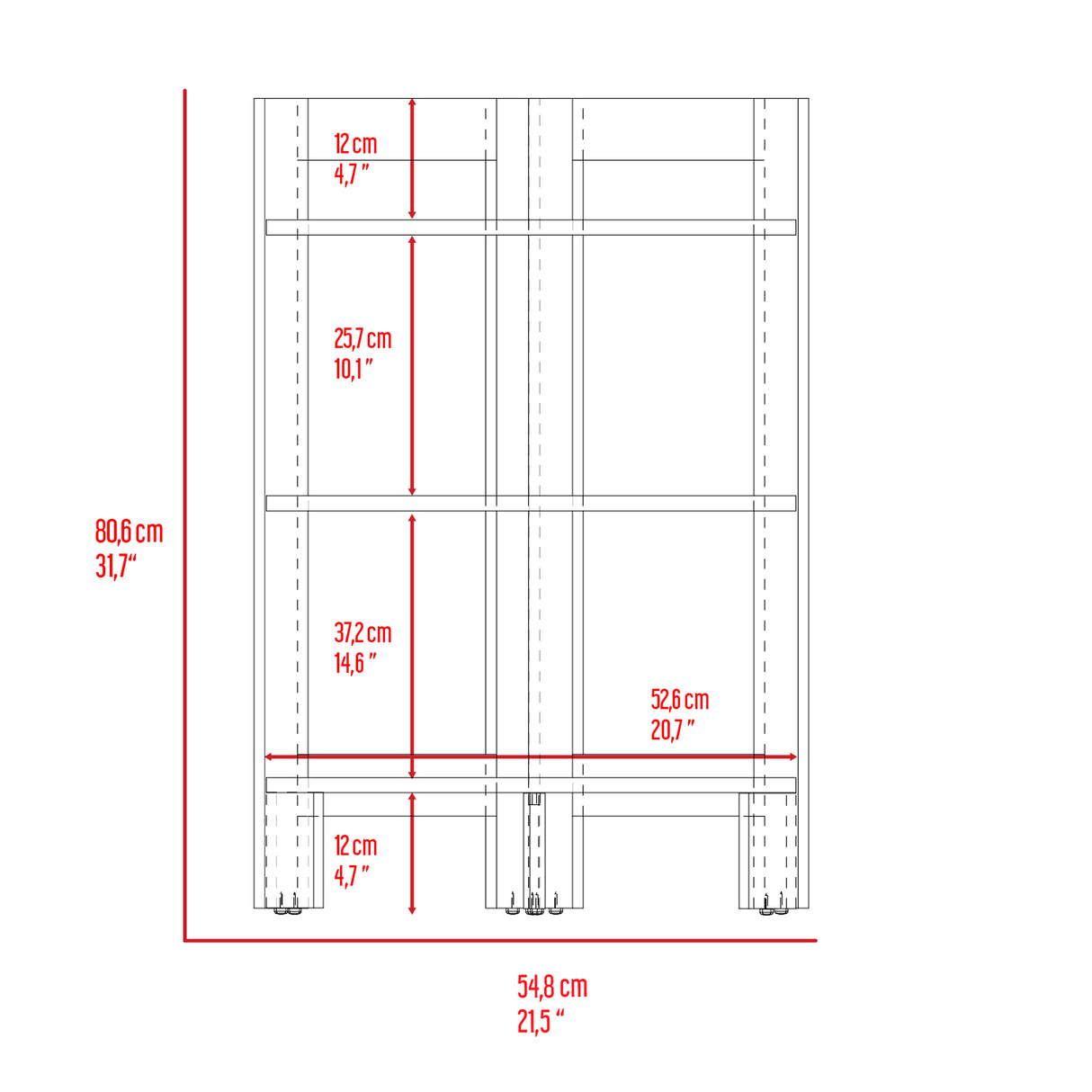 Mesa Auxiliar Riga Blanco 39x80cm Esquinero y Rectangular - MESAS AUXILIARES | Bylmo