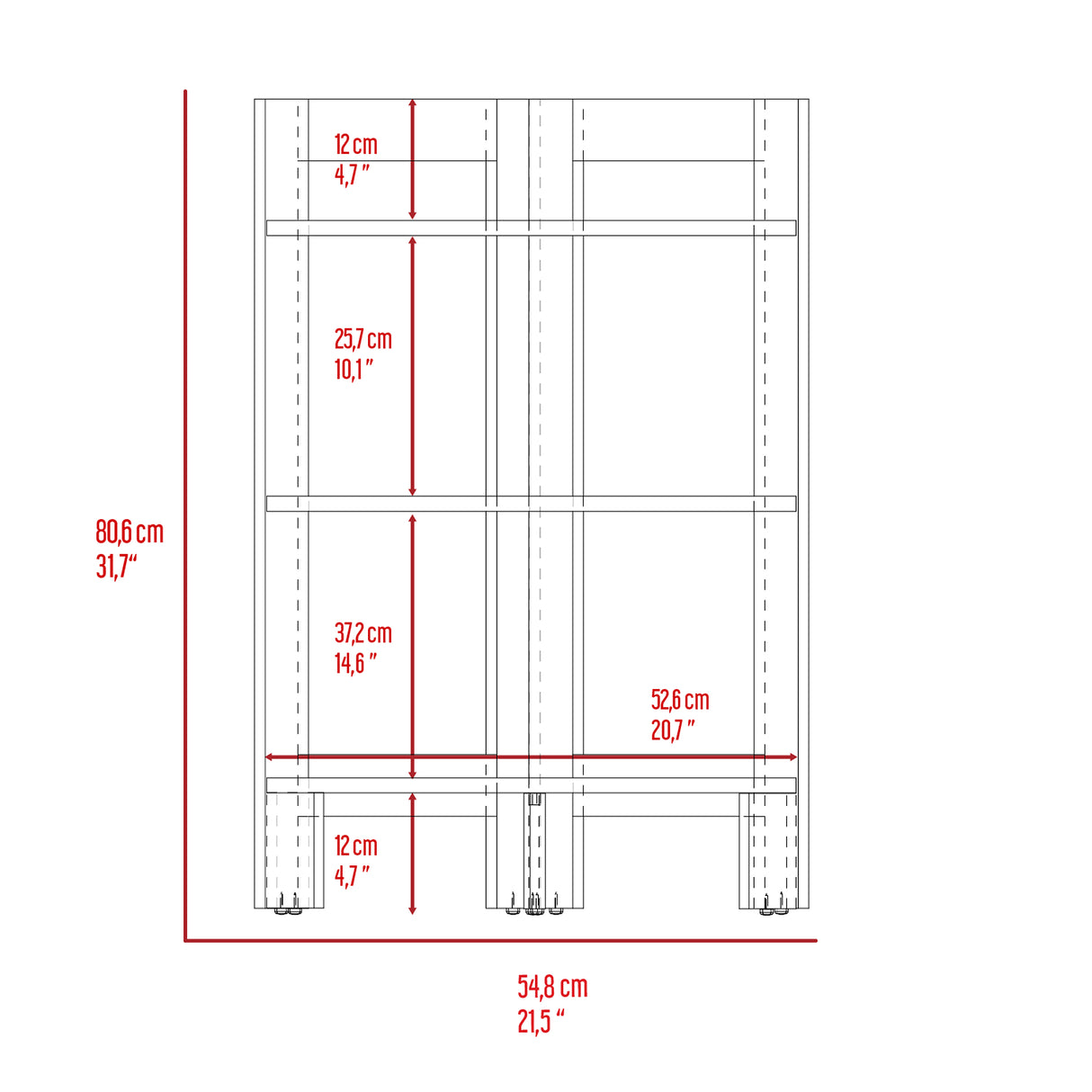Mesa Auxiliar Riga Blanco 39x80cm Esquinero y Rectangular - MESAS AUXILIARES | Bylmo