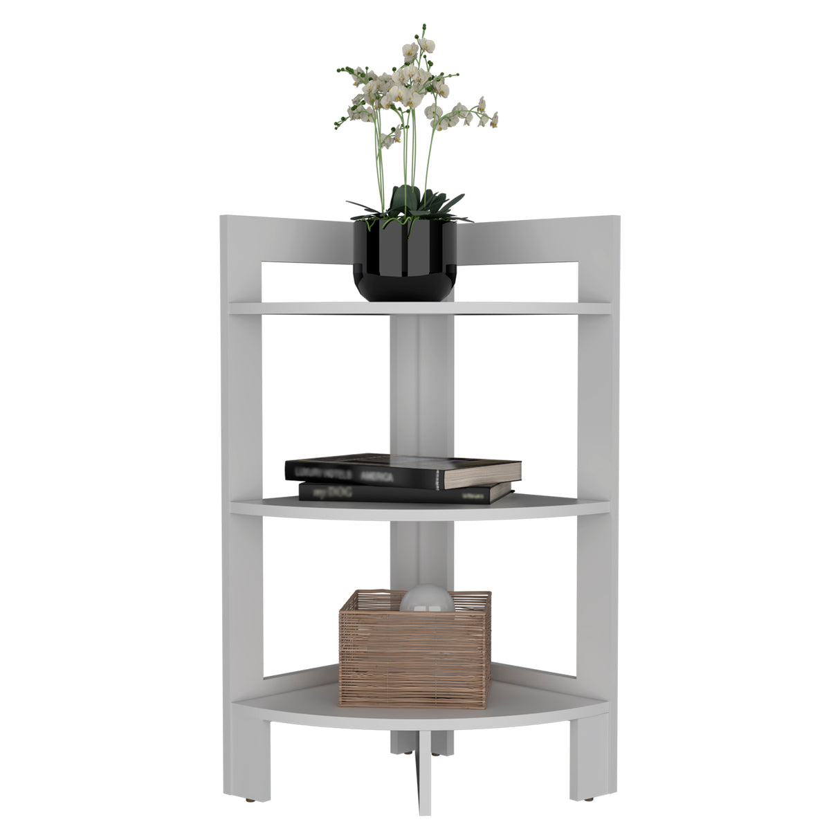 Mesa Auxiliar Riga Blanco 39x80cm Esquinero y Rectangular - MESAS AUXILIARES | Bylmo