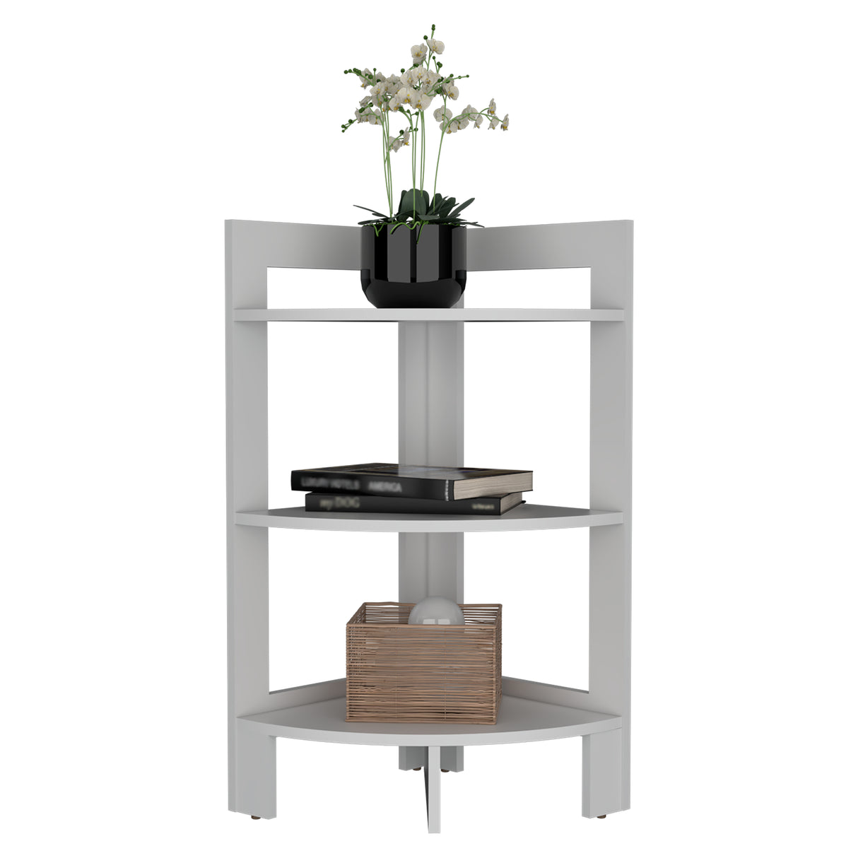 Mesa Auxiliar Riga Blanco 39x80cm Esquinero y Rectangular - MESAS AUXILIARES | Bylmo