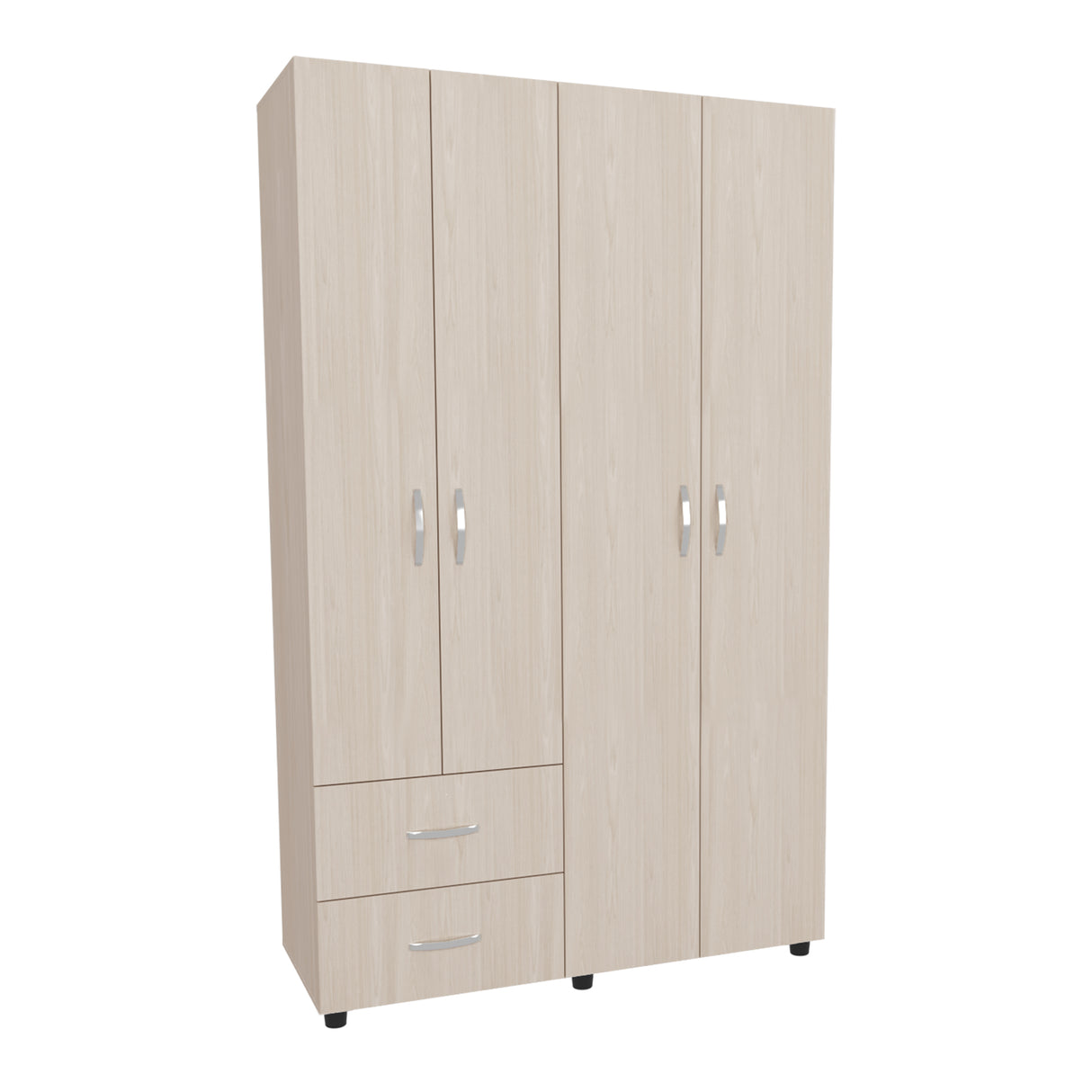 Closet Barilo Niebla y Blanco 120x200cm Con Dos Cajones y Cuatro Entrepaños - CLOSETS | Bylmo