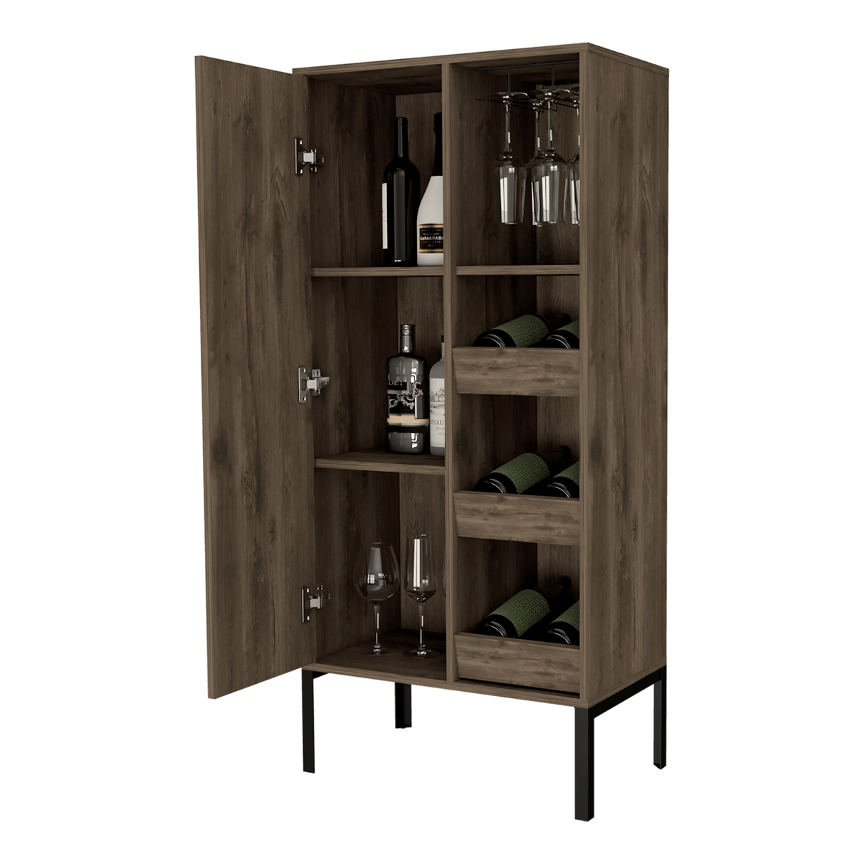 Bar Soho Bellota 60.1x132.1cm Con Tres Portabotellas - BARES | Bylmo