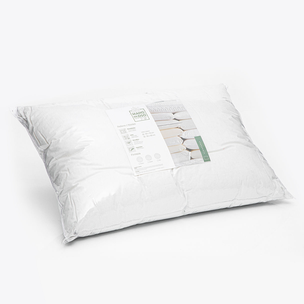 Combo 2 Almohadas Suaves De Fibras Sintéticas 50X70Cm Hipoalergénica Para Dormir Boca Arriba - ALMOHADAS | Bylmo