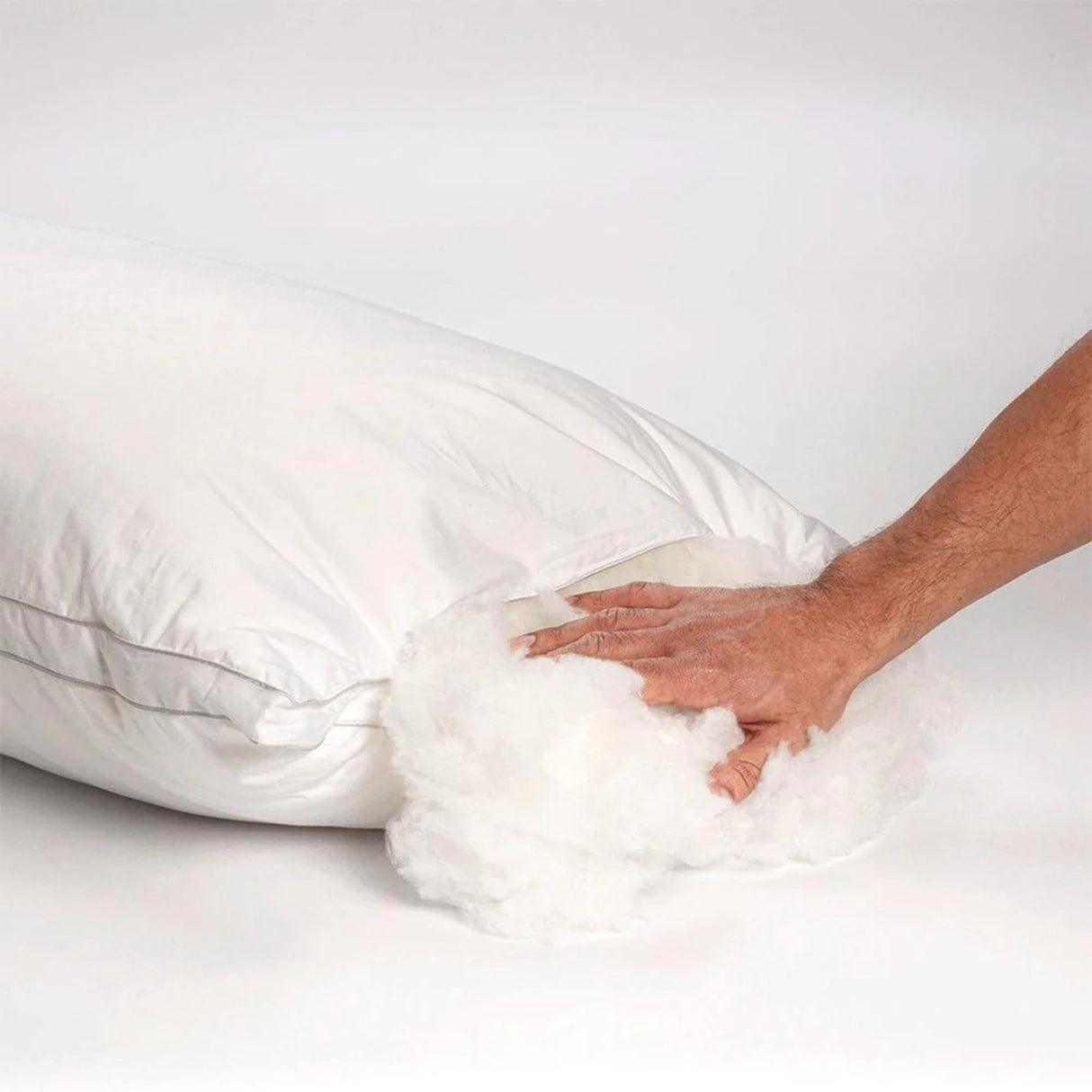 Almohada Firmeza Medio De Fibras Sintéticas 50X70Cm Hipoalergénica Para Dormir Boca Arriba - ALMOHADAS | Bylmo