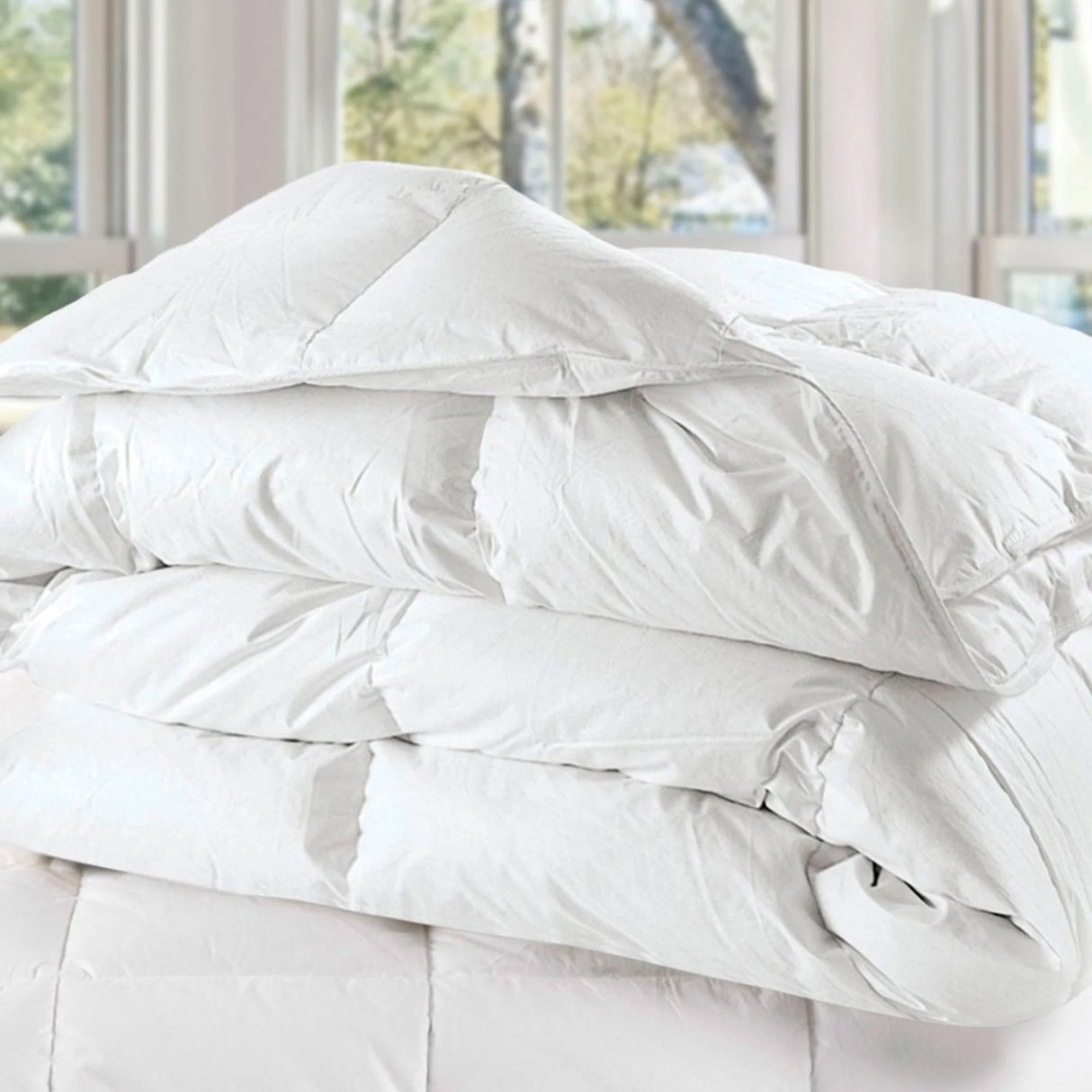 Plumón Cuadrados Down Proof Blanco 270x240cm Acolchado - TENDIDOS Y CUBRELECHOS | Bylmo