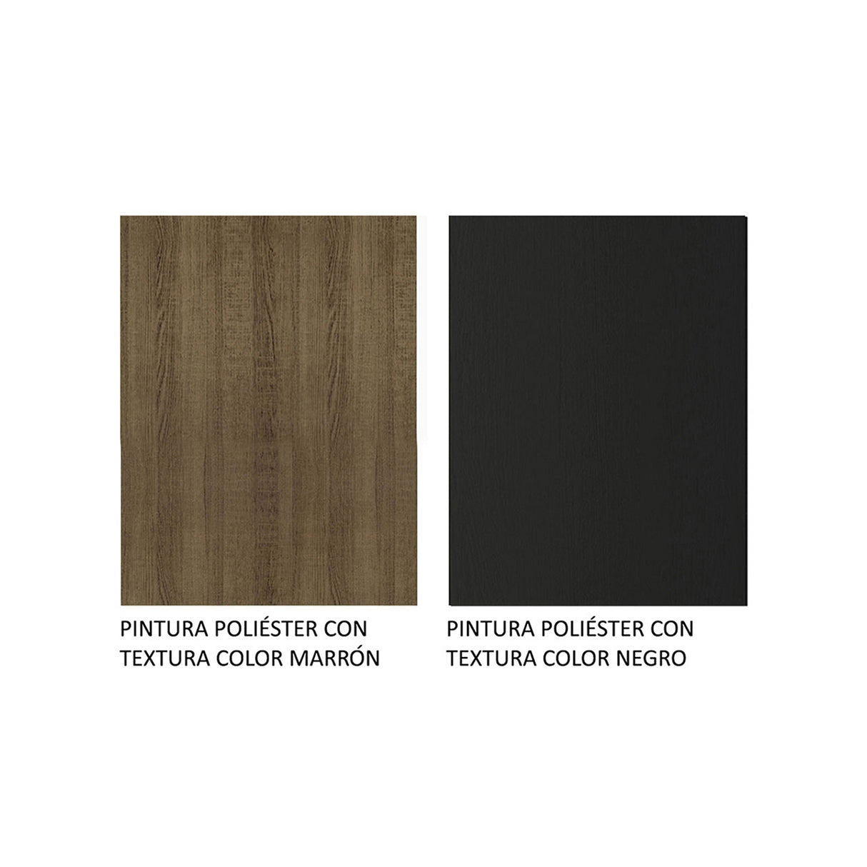 Cocina Integral Emilly Marron y Negro 137x186cm con Mesón de Madera y sin Pozuelo - COCINAS | Bylmo