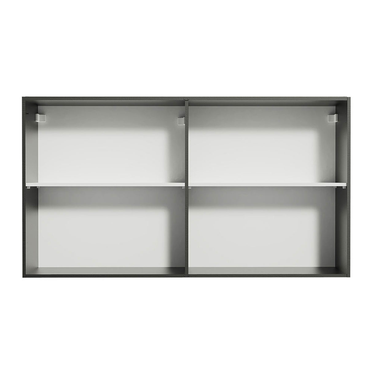 Mueble Superior de Cocina Reims Negro 120x66cm con Dos Entrepaños - MUEBLES SUPERIORES DE COCINA | Bylmo