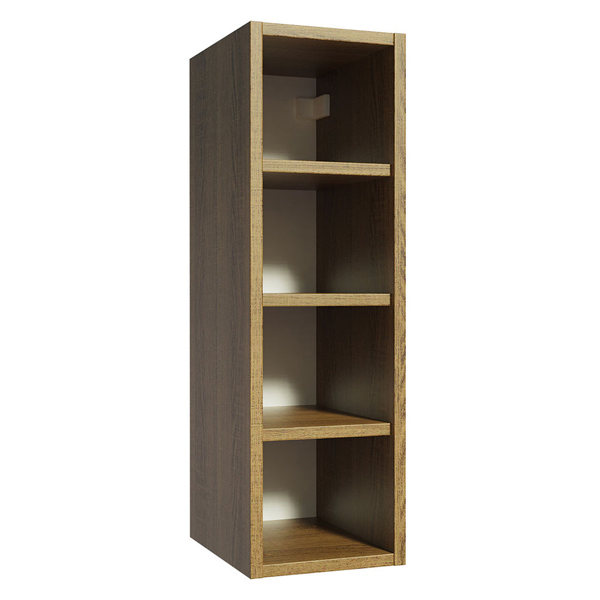 Mueble Superior de Cocina Marron 20x66cm con Tres Entrepaños - MUEBLES SUPERIORES DE COCINA | Bylmo