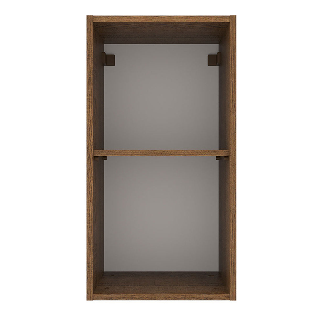 Mueble Superior de Cocina Agata Marron y Blanco 35x66cm con Un Entrepaño - MUEBLES SUPERIORES DE COCINA | Bylmo