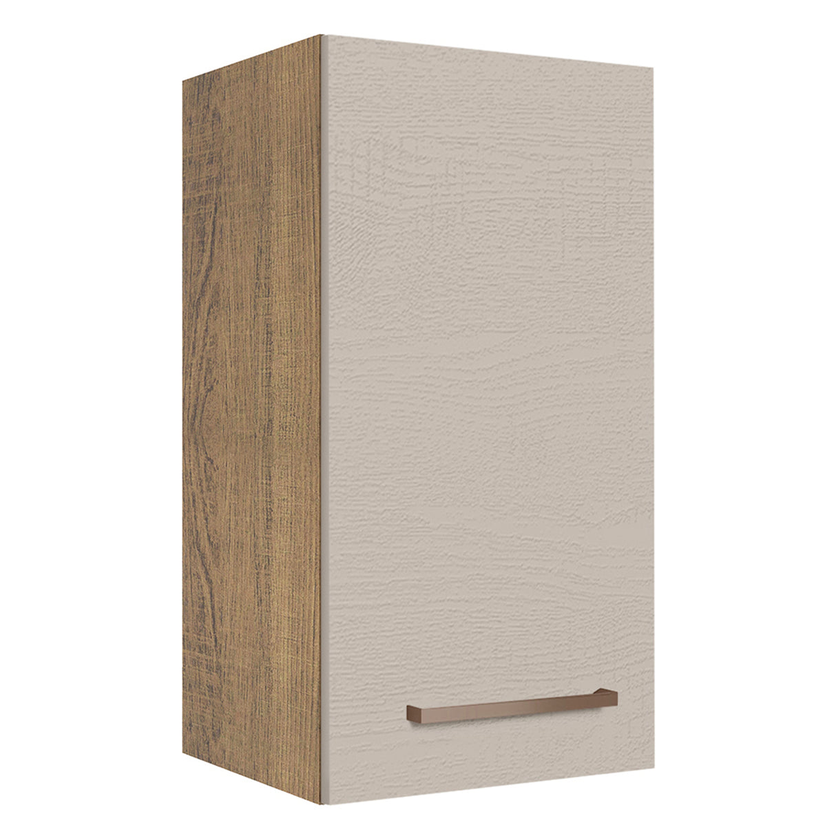 Mueble Superior de Cocina Agata Marron y Crema 35x66cm con Un Entrepaño - MUEBLES SUPERIORES DE COCINA | Bylmo