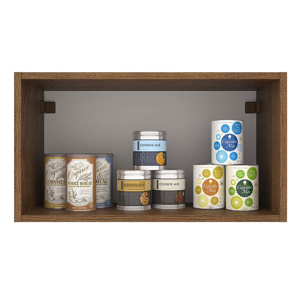 Mueble Superior de Cocina Agata Marron y Crema 60x33cm Sin Entrepaños - MUEBLES SUPERIORES DE COCINA | Bylmo