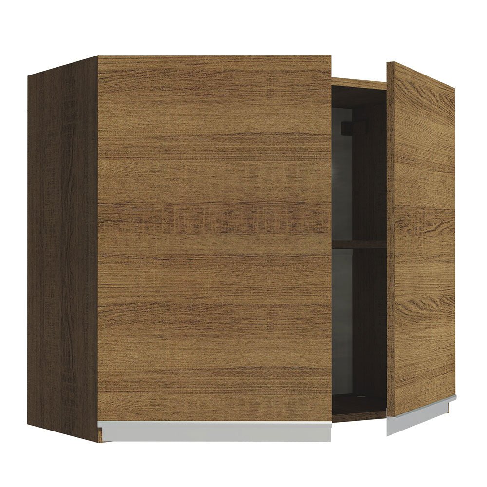 Mueble Superior de Cocina Glamy Marron 80x66cm con Un Entrepaño - MUEBLES SUPERIORES DE COCINA | Bylmo
