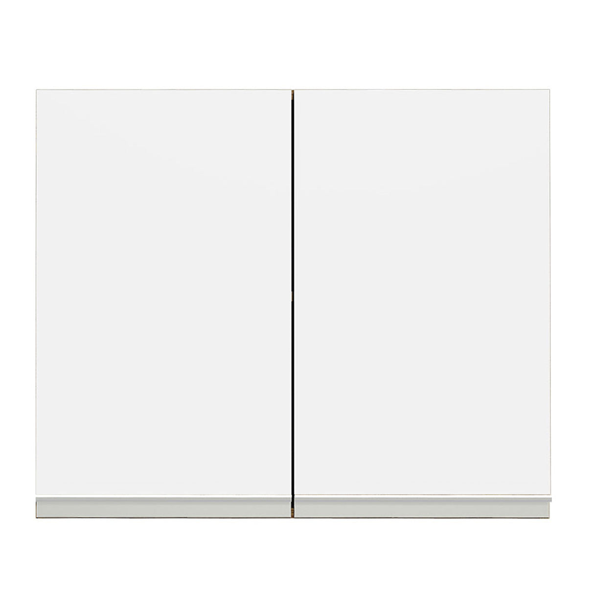 Mueble Superior de Cocina Glamy Marron y Blanco 80x66cm con Un Entrepaño - MUEBLES SUPERIORES DE COCINA | Bylmo