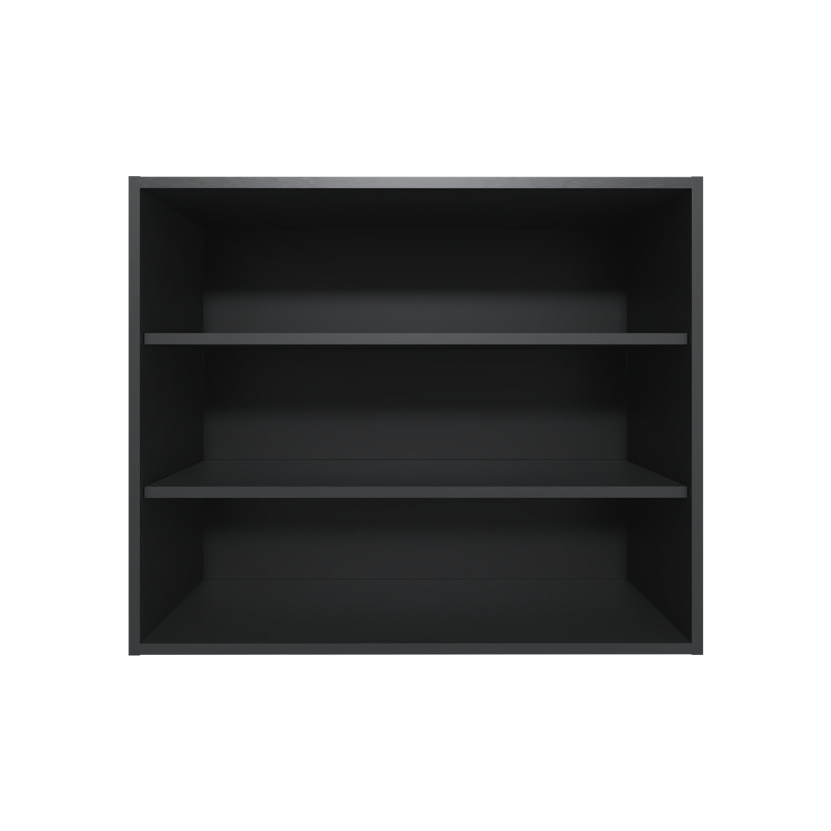 Mueble Superior de Cocina Wengue 91x76.2cm sin Puertas y con Dos Entrepaños - MUEBLES SUPERIORES DE COCINA | Bylmo