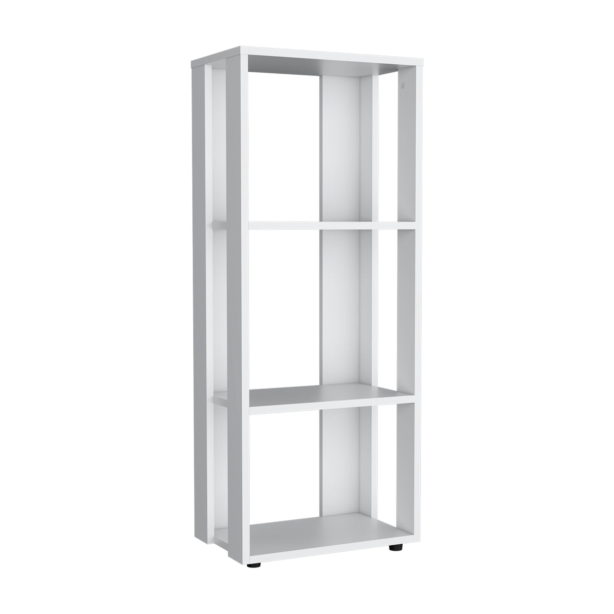 Biblioteca Office Blanco 40x100cm Rectangular Con Tres Compartimientos - BIBLIOTECAS Y ESTANTERIAS | Bylmo