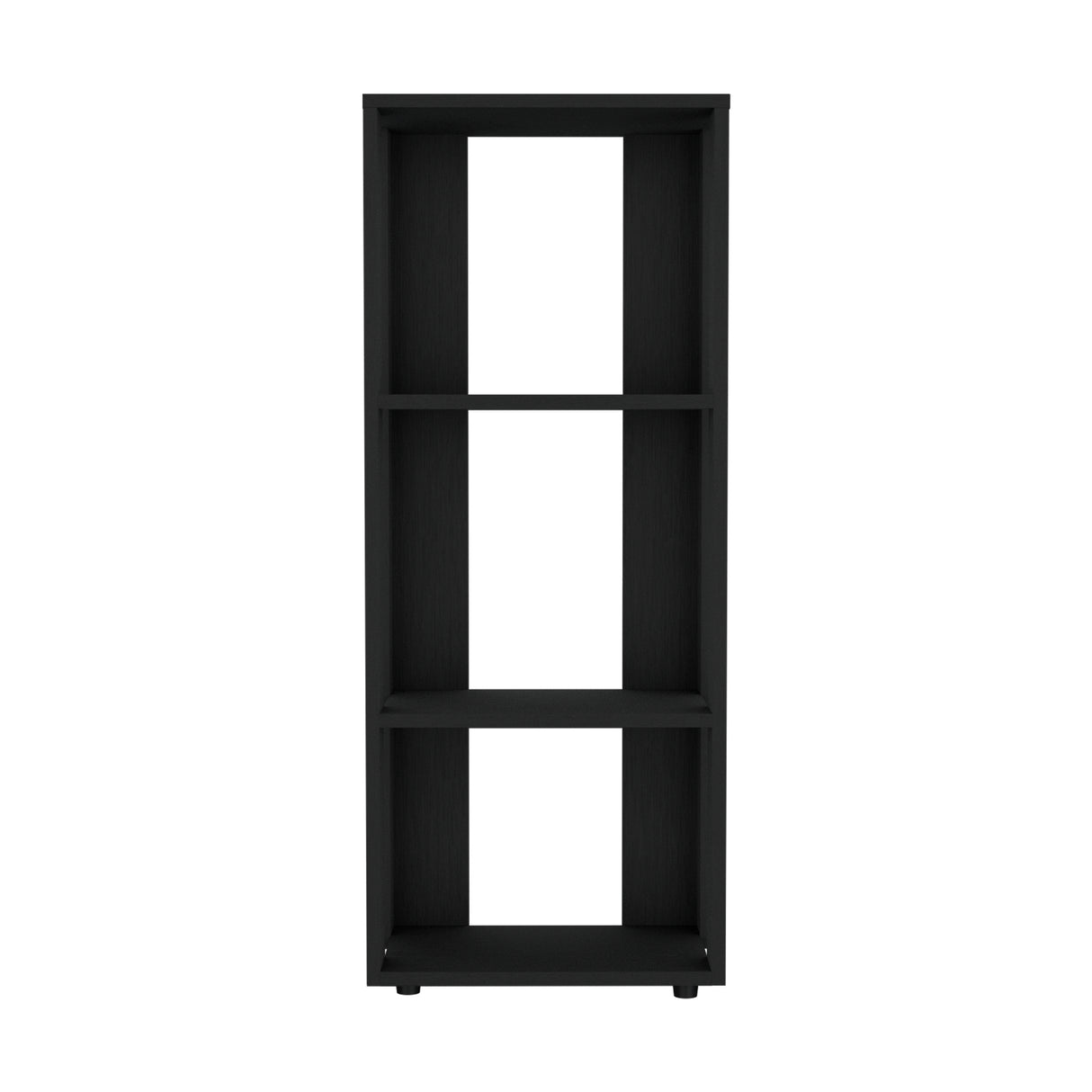 Biblioteca Office Wengue 40x100cm Rectangular Con Tres Compartimientos - BIBLIOTECAS Y ESTANTERIAS | Bylmo