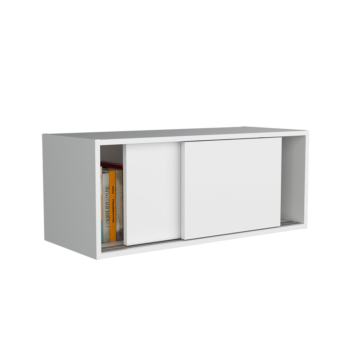 Estanteria Flotante Note Blanco 81x33cm Rectangular Con Un Compartimiento - BIBLIOTECAS Y ESTANTERIAS | Bylmo