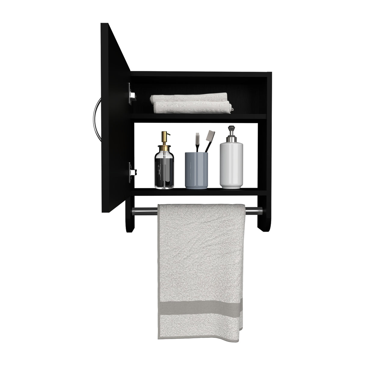 Gabinete de Baño 300 Bath Wengue 45x50cm Rectangular y con Un Entrepaño - GABINETES DE BANHO | Bylmo