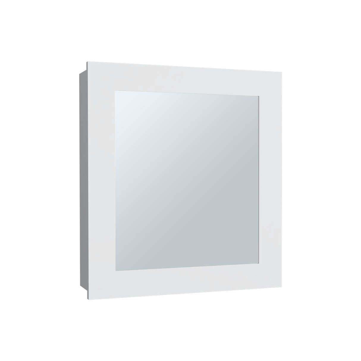 Gabinete de Baño Luma Blanco 47.2x52.2cm Rectangular con Espejo y Un Entrepaño - GABINETES DE BANHO | Bylmo