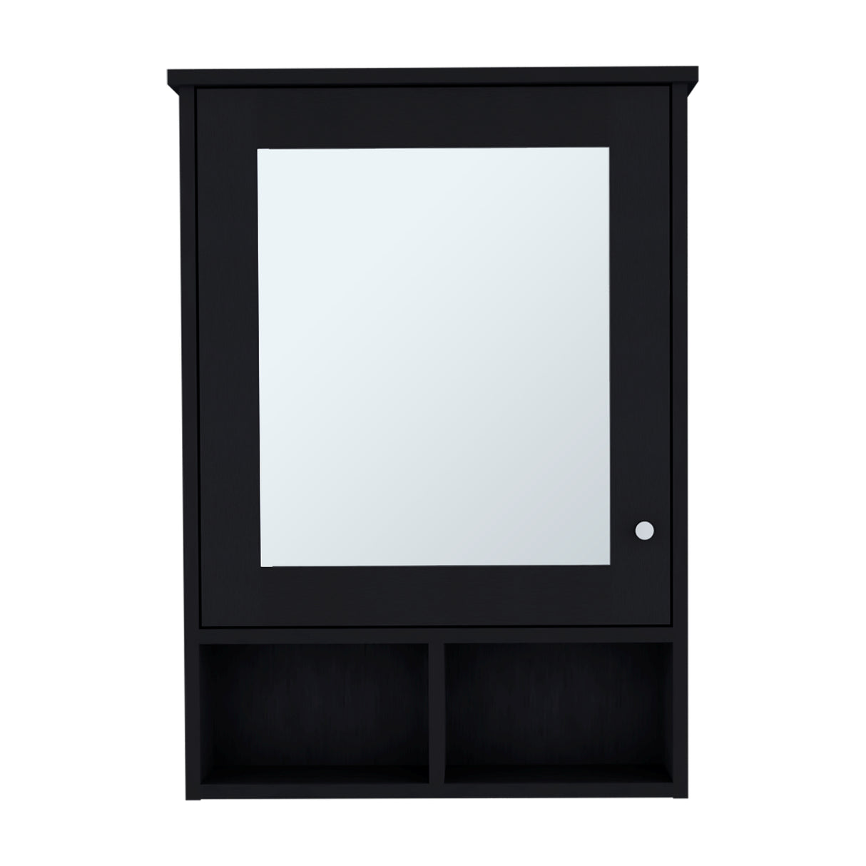 Gabinete de Baño Viña Wengue 53x73.6cm Rectangular con Espejo y Tres Entrepaños - GABINETES DE BANHO | Bylmo