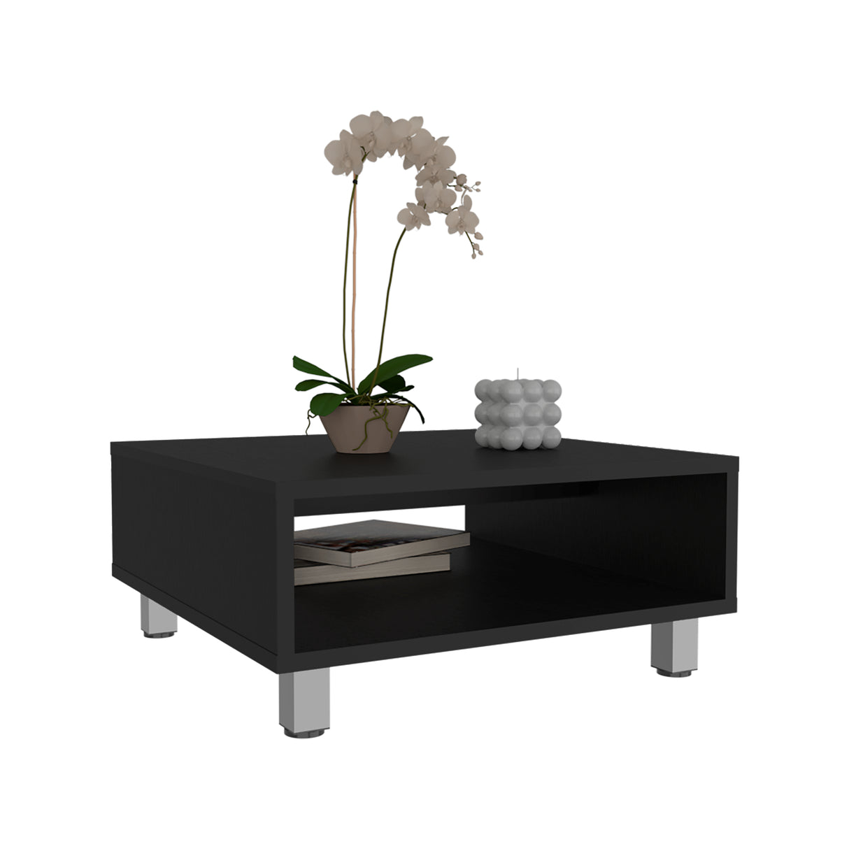 Mesa de Centro Eclipse Wengue 60x26.9cm Rectangular con Patas y con Compartimiento - MESAS DE CENTRO | Bylmo