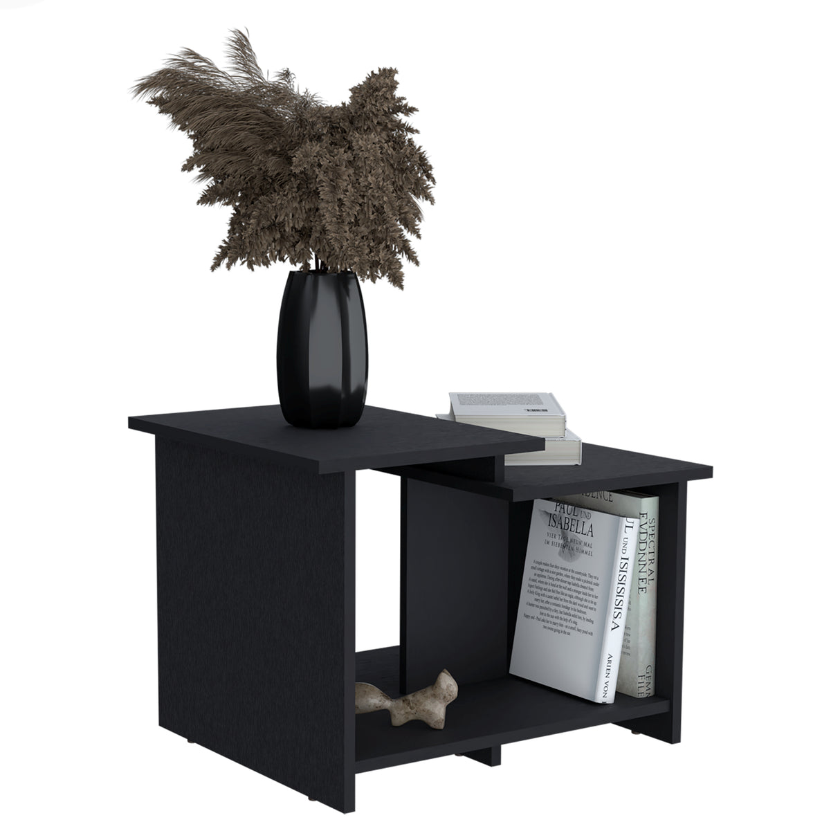 Mesa de Centro Wema 3 Eco Wengue 60x42.2cm Rectangular con Compartimiento - MESAS DE CENTRO | Bylmo
