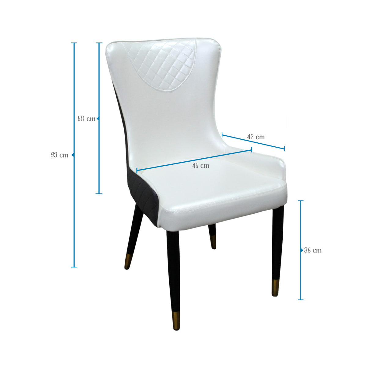Comedor Zurich Blanco 90x75cm Rectangular de Seis Puestos con Seis Sillas - COMEDORES | Bylmo
