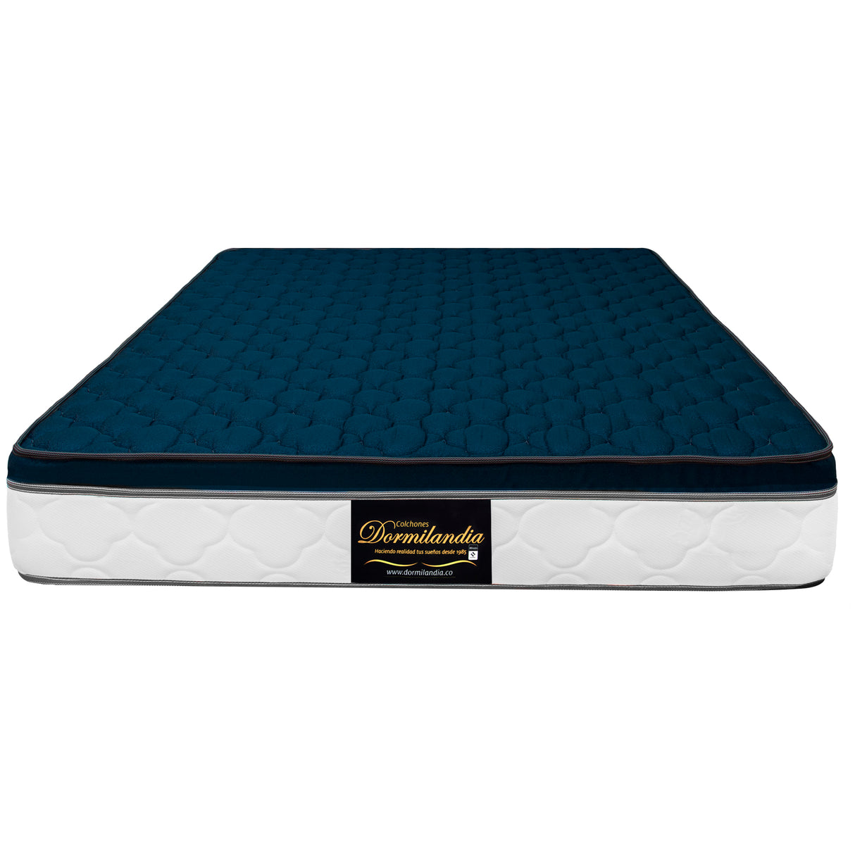 Colchón Dublín Azul Queen 160 X 190 Cm Firmeza Medio - COLCHONES | Bylmo