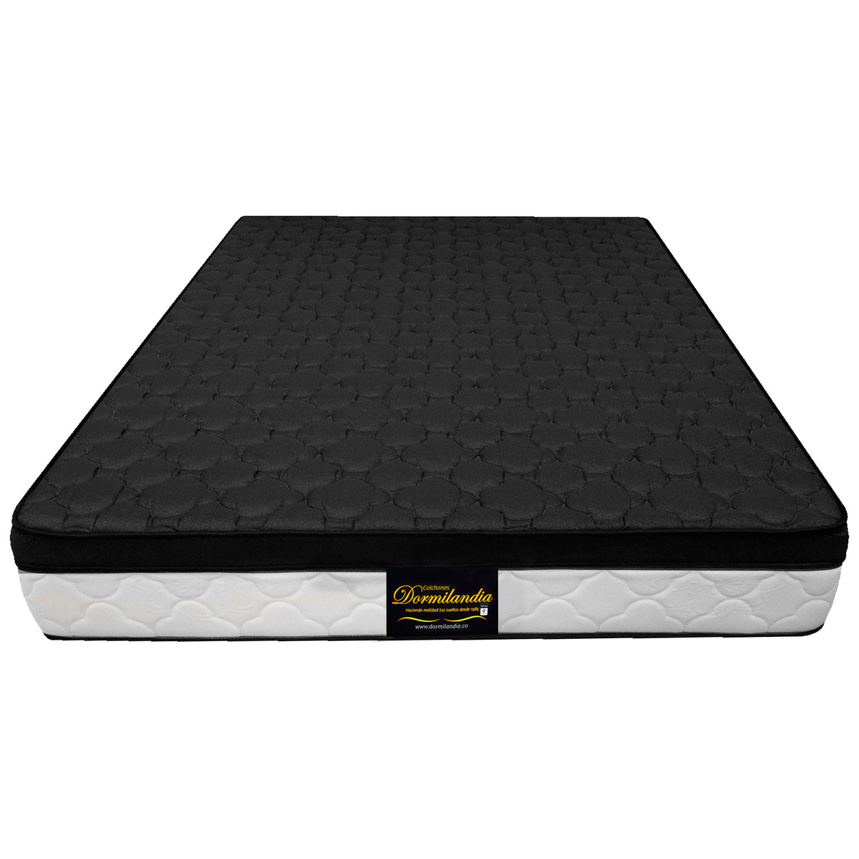 Colchón Dublín Negro Doble 140 X 190 Cm Firmeza Medio - COLCHONES | Bylmo