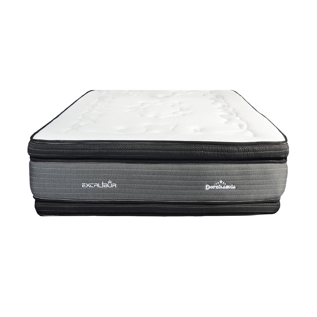 Colchón Excalibur Gris Queen 160 X 190 Cm Firmeza Medio Doble Faz - COLCHONES | Bylmo