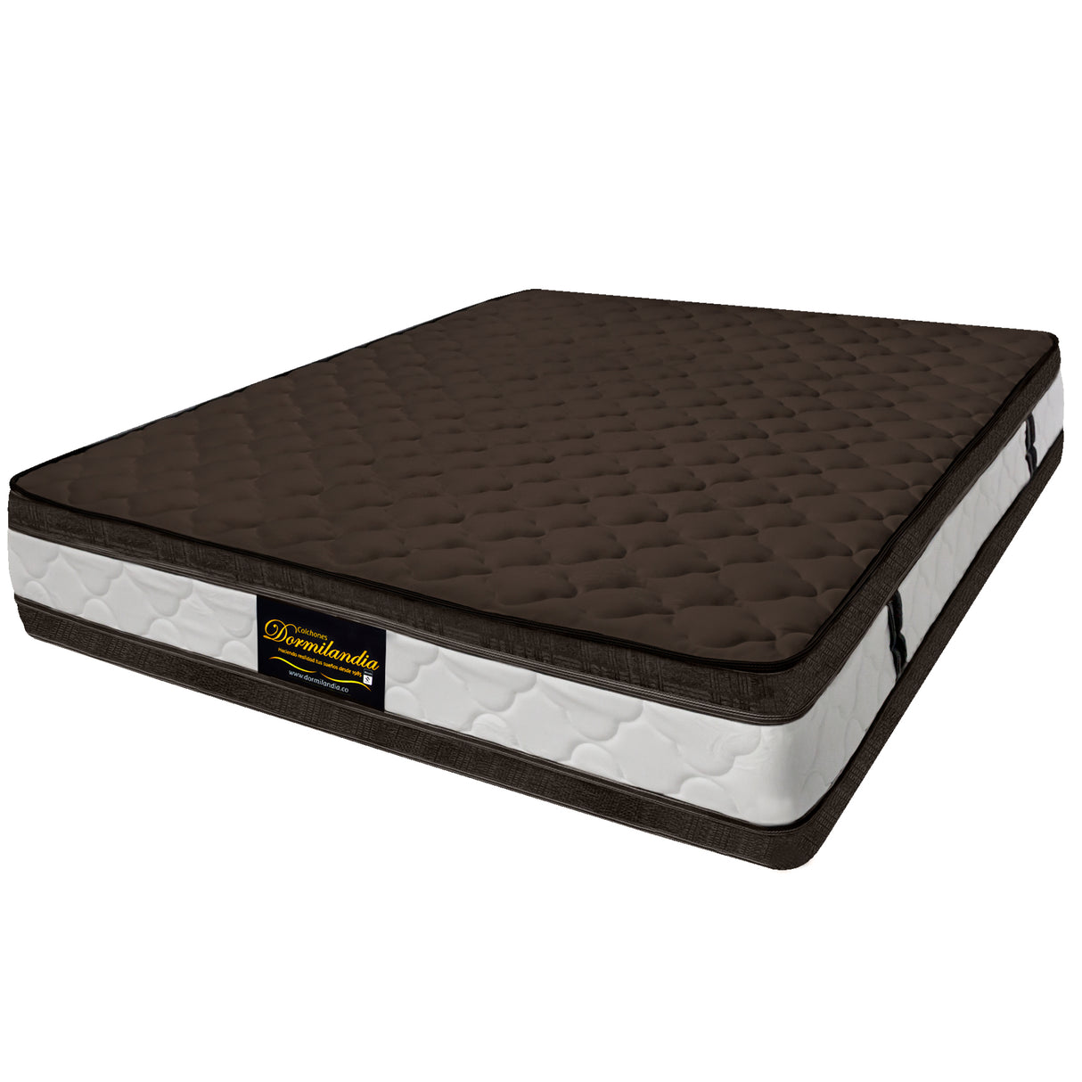 Colchón Marshall Cafe Semidoble 120 X 190 Cm Firmeza Medio Doble Faz - COLCHONES | Bylmo