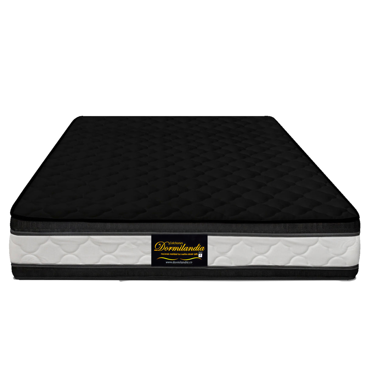 Colchón Marshall Negro Semidoble 120 X 190 Cm Firmeza Medio Doble Faz - COLCHONES | Bylmo
