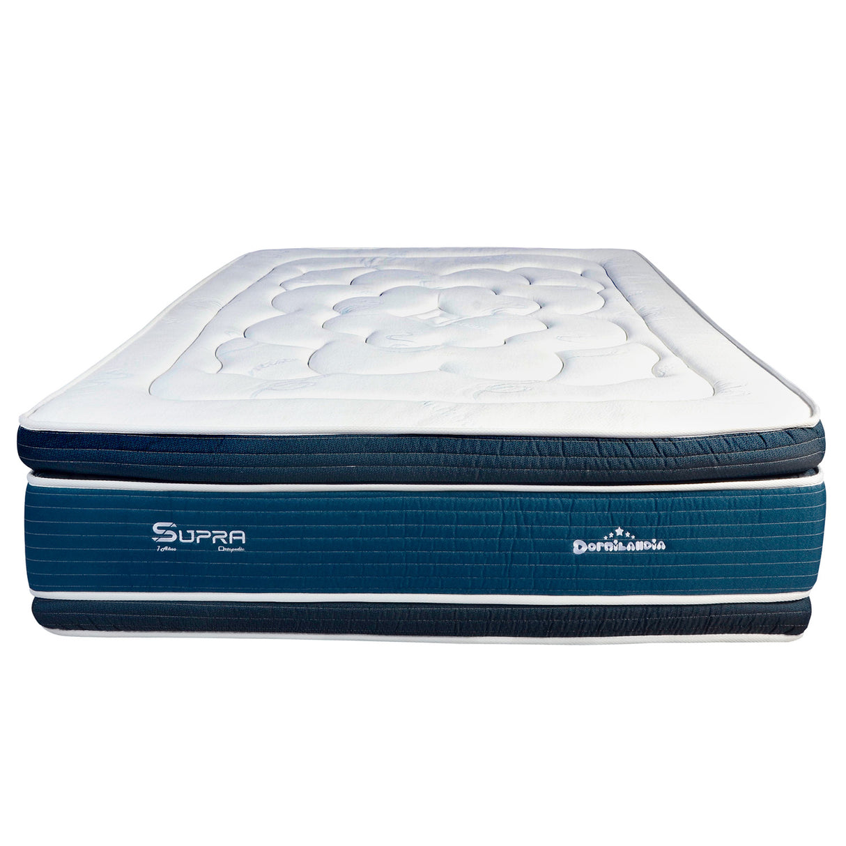 Colchón Supra Azul Queen 160 X 190 Cm Firmeza Medio Doble Faz - COLCHONES | Bylmo