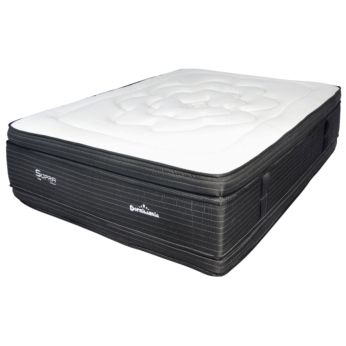 Colchón Supra Negro Queen 160 X 190 Cm Firmeza Medio Doble Faz - COLCHONES | Bylmo