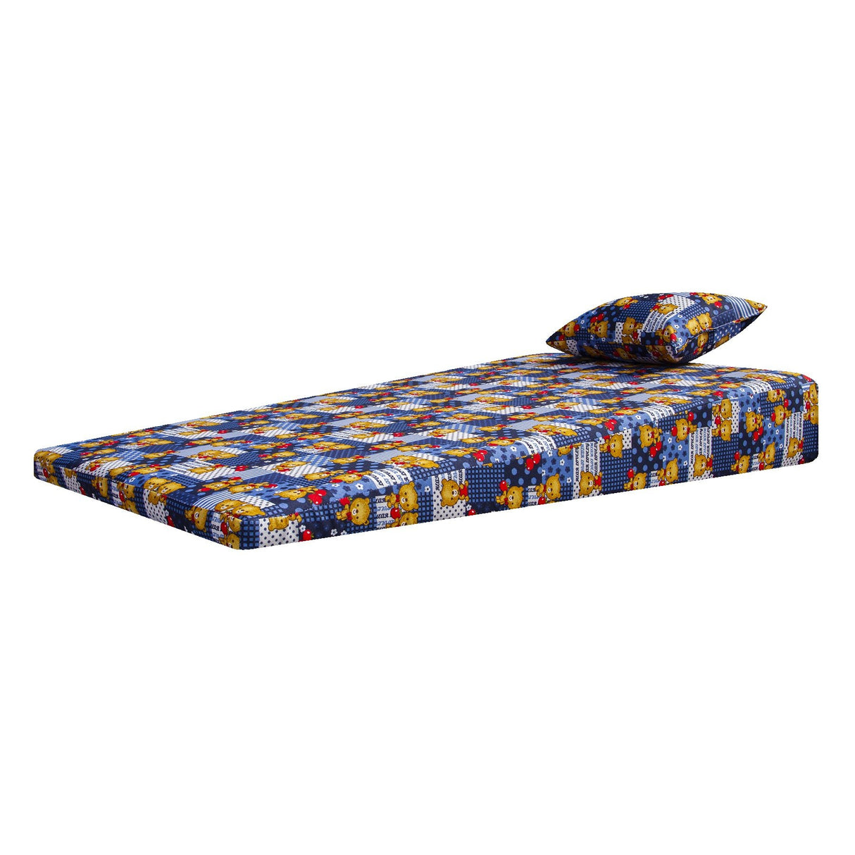 Colchoneta Osos Cariñosos Azul 60x100cm Antireflujo - COLCHONES | Bylmo