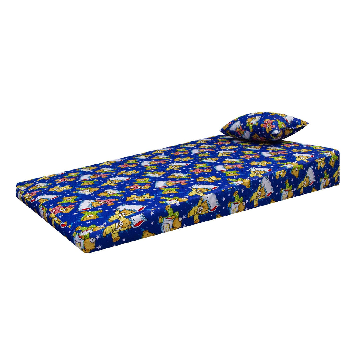 Colchoneta Osos Dormilones Azul 60x100cm Antireflujo - COLCHONES | Bylmo