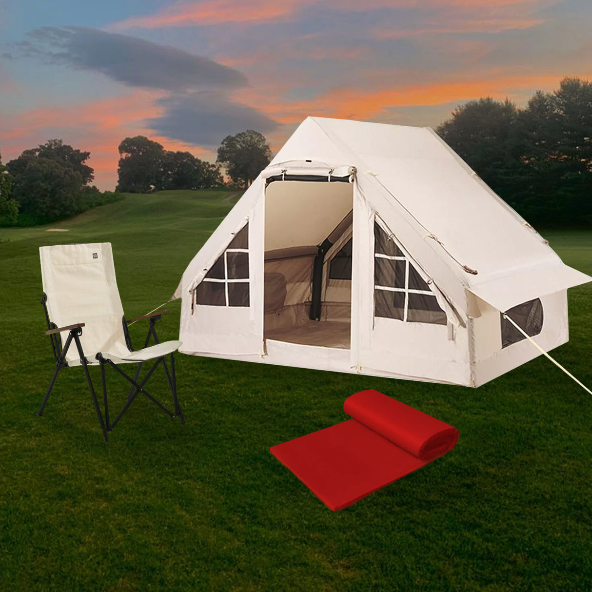 Colchoneta Rojo 60x170cm Para Camping - COLCHONES | Bylmo
