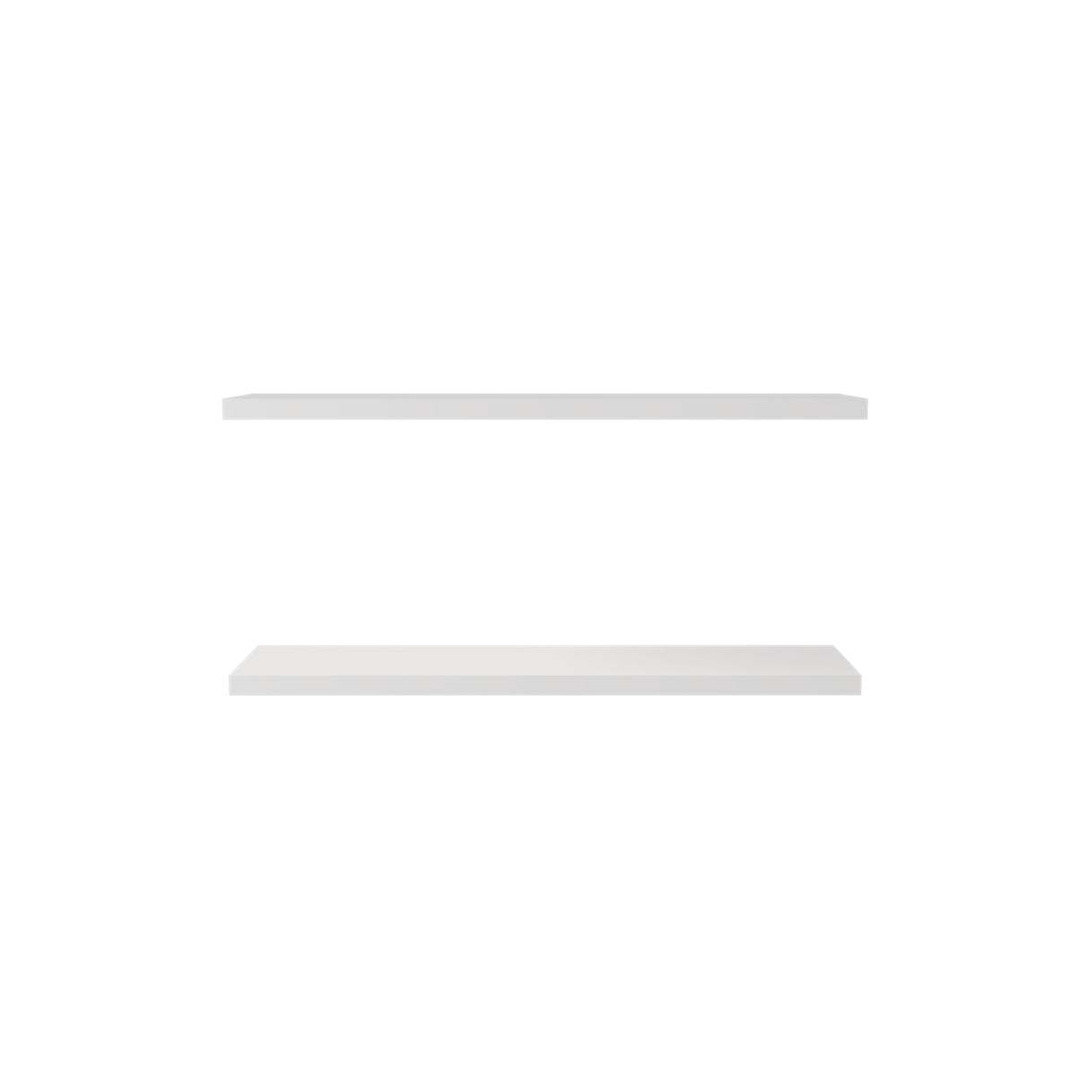 Set de 2 Repisas Blanco 120x3.8cm Rectangular Minimalista - REPISAS | Bylmo