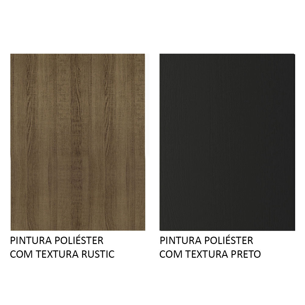 Comedor Marron y Negro 90x78cm Cuadrado de Cuatro Puesto Sin Sillas y con Encimera con Vidrio - COMEDORES | Bylmo