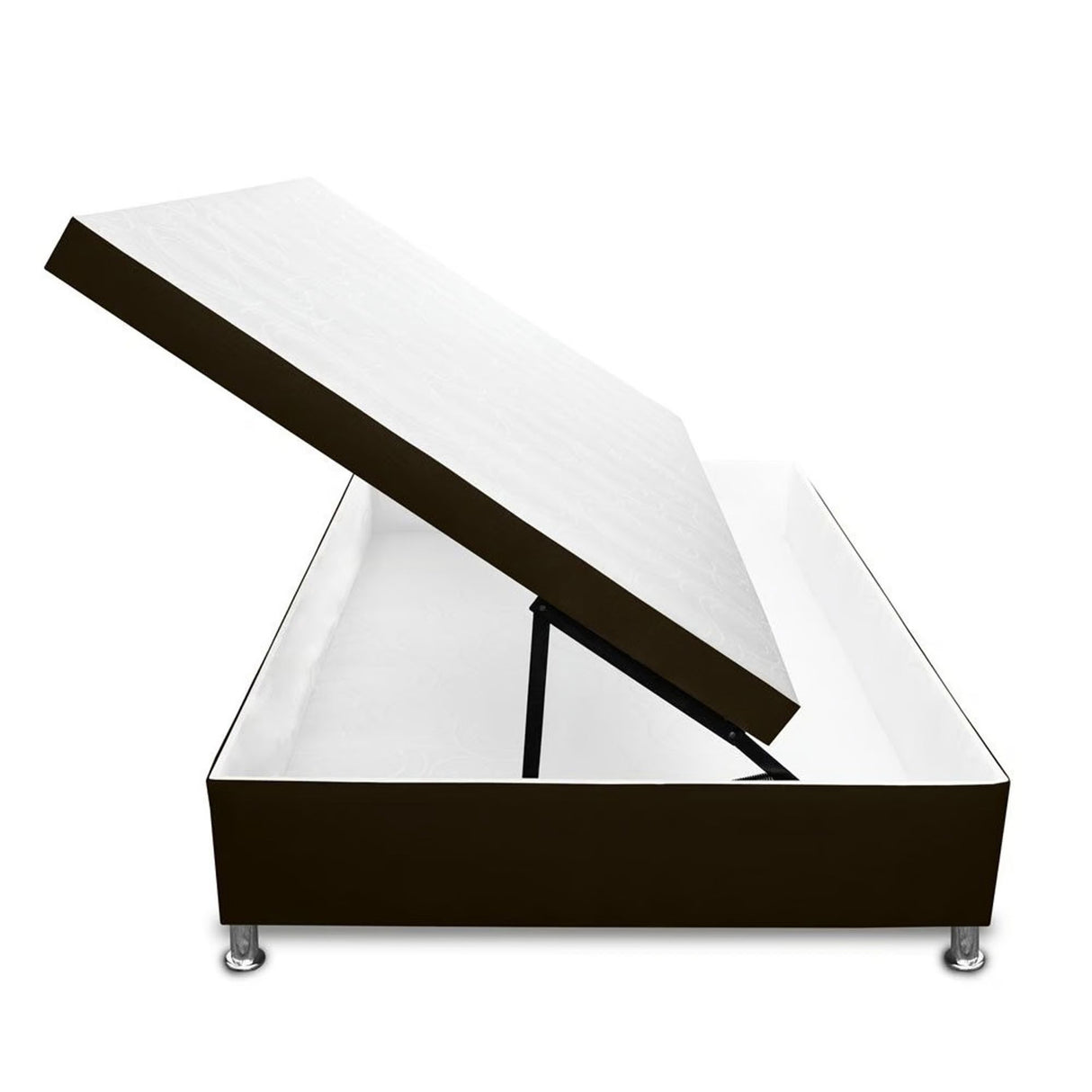 Cama Baúl Cafe 100x43Cm Para Cochón Sencillo 100 X 190 Cm de Apertura Horizontal - CAMAS | Bylmo