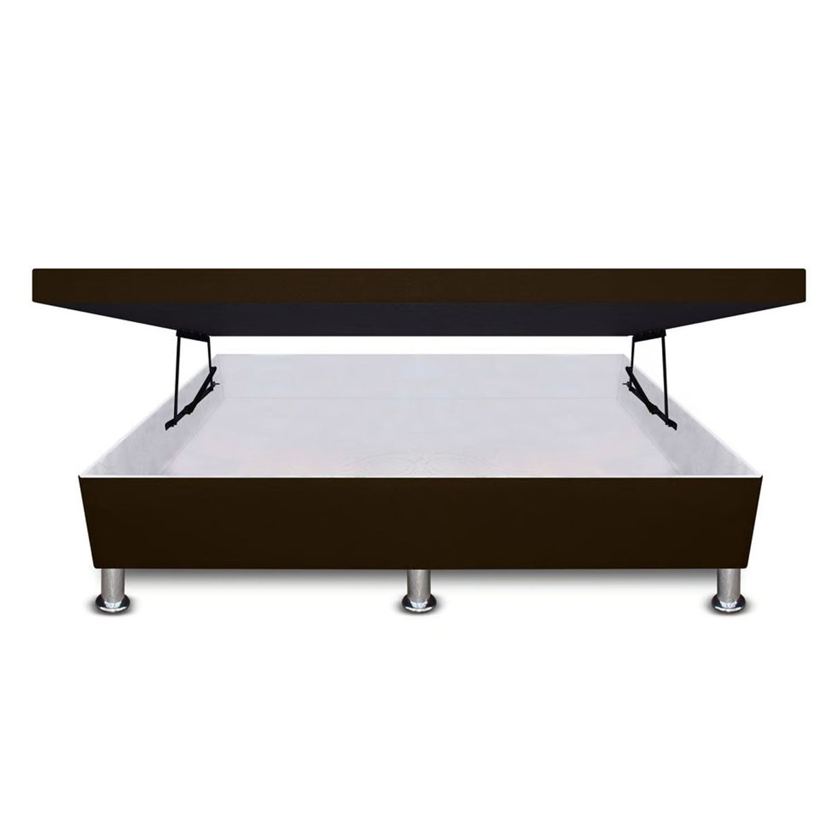 Cama Baúl Cafe 100x43Cm Para Cochón Sencillo 100 X 190 Cm de Apertura Horizontal - CAMAS | Bylmo