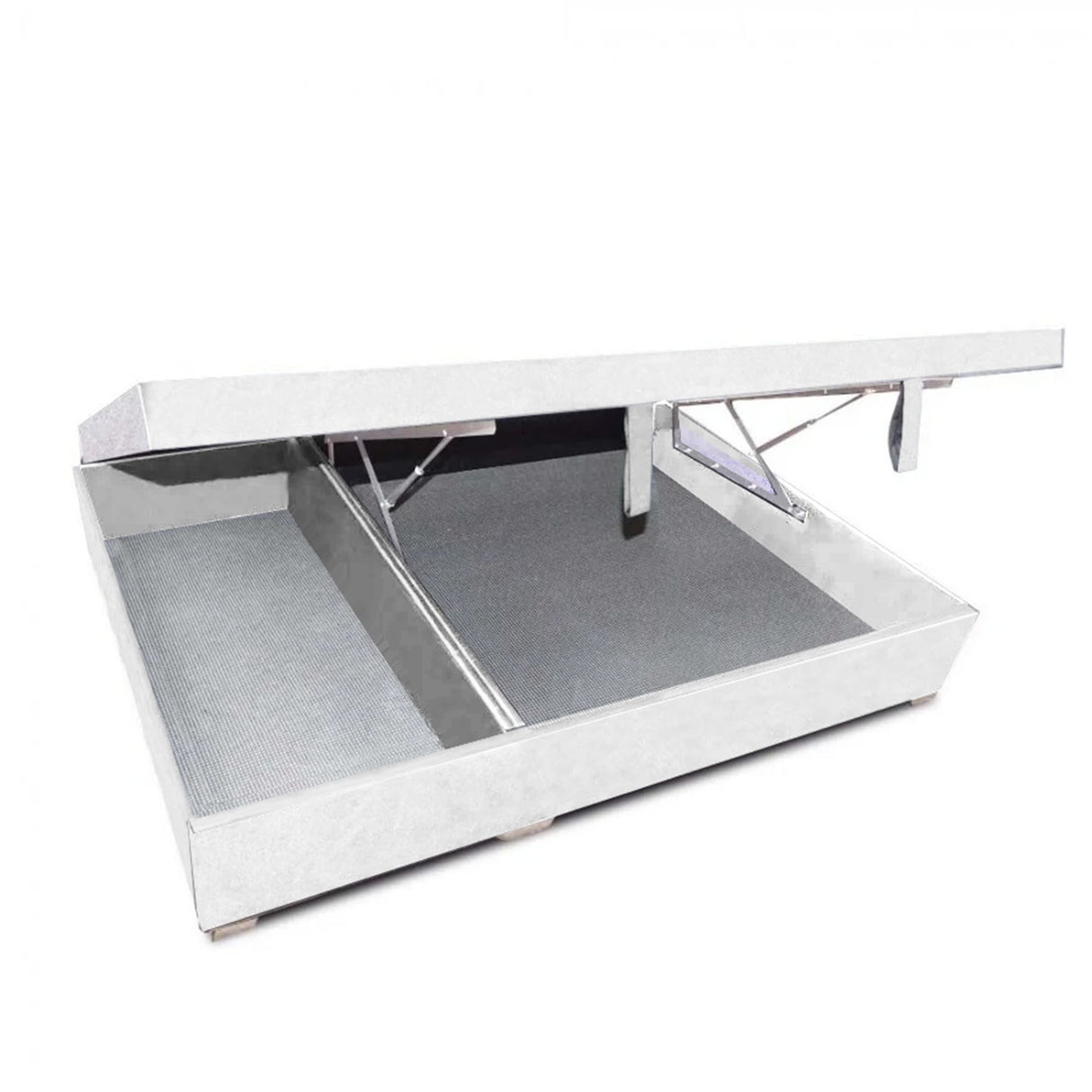 Cama Baúl Sall Blanco 90x43Cm Para Cochón Sencillo 90 X 190 Cm Con Cajones - CAMAS | Bylmo
