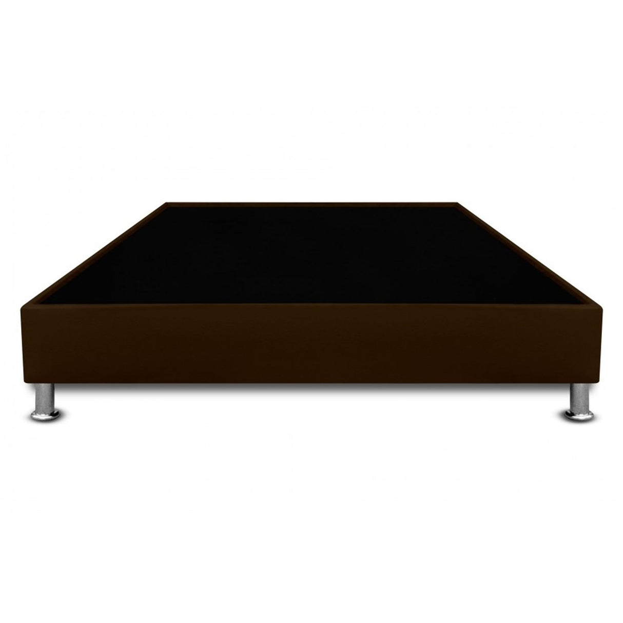 Base Cama Cafe 120x30Cm Para Cochón Semidoble 120 X 190 Cm Con Pestaña - CAMAS | Bylmo
